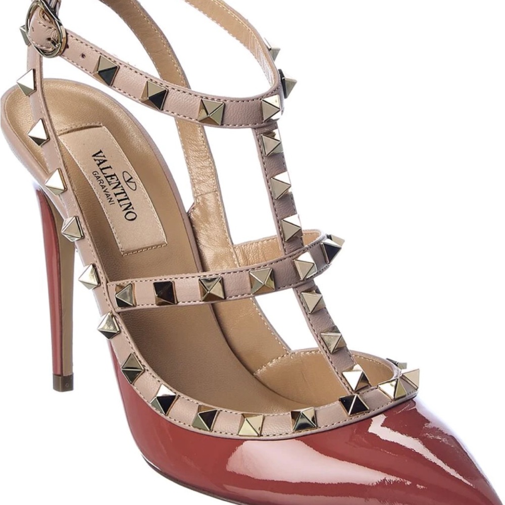 Valentino Rockstud Caged 100 Patent Pump